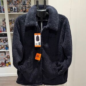 32 Degrees Black Sherpa Jacket XXL